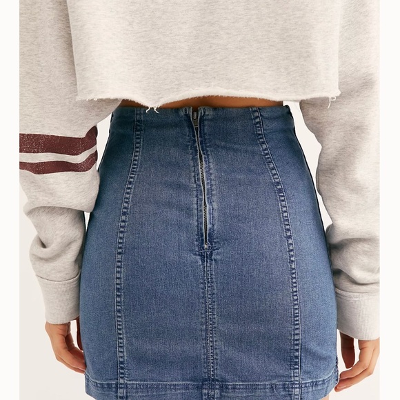 Blue Denim Free People Skirt! - Picture 5 of 5